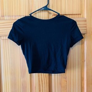 Wild fable black crop top